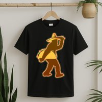 Bigfoot Carrying Taco Cinco de Mayo T-Shirt