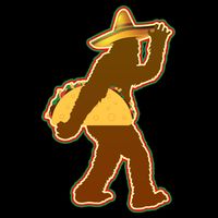 Bigfoot Carrying Taco Cinco de Mayo T-Shirt
