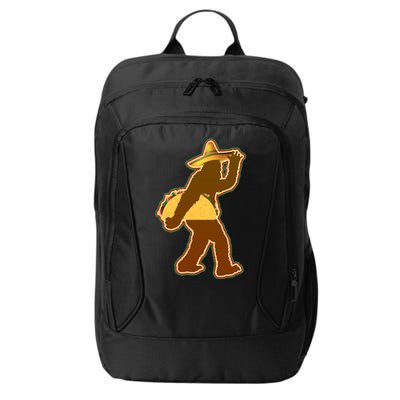 Bigfoot Carrying Taco Cinco de Mayo City Backpack