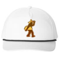 Bigfoot Carrying Taco Cinco de Mayo Snapback Five-Panel Rope Hat