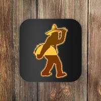 Bigfoot Carrying Taco Cinco de Mayo Coaster