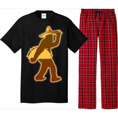 Bigfoot Carrying Taco Cinco de Mayo Pajama Set