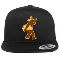 Bigfoot Carrying Taco Cinco de Mayo Flat Bill Trucker Hat