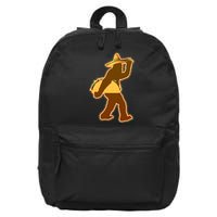 Bigfoot Carrying Taco Cinco de Mayo 16 in Basic Backpack