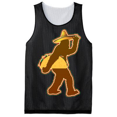 Bigfoot Carrying Taco Cinco de Mayo Mesh Reversible Basketball Jersey Tank