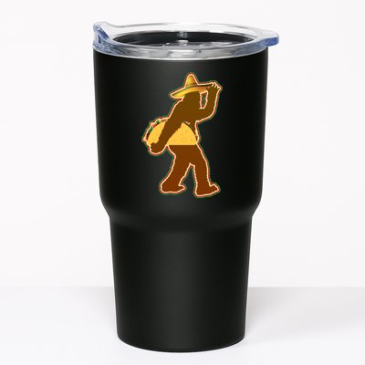 Bigfoot Carrying Taco Cinco de Mayo Tumbler