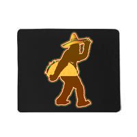 Bigfoot Carrying Taco Cinco de Mayo Mousepad