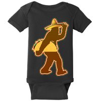 Bigfoot Carrying Taco Cinco de Mayo Baby Bodysuit