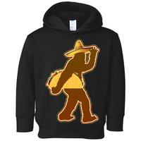 Bigfoot Carrying Taco Cinco de Mayo Toddler Hoodie