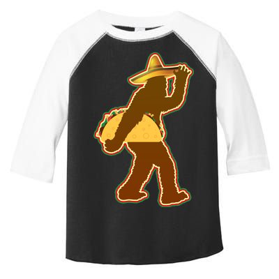 Bigfoot Carrying Taco Cinco de Mayo Toddler Fine Jersey T-Shirt