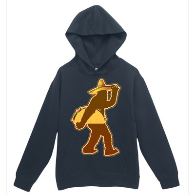 Bigfoot Carrying Taco Cinco de Mayo Urban Pullover Hoodie