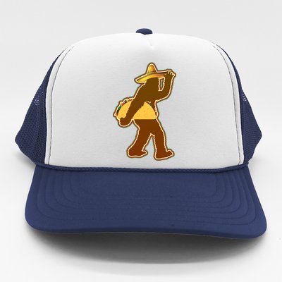 Bigfoot Carrying Taco Cinco de Mayo Trucker Hat