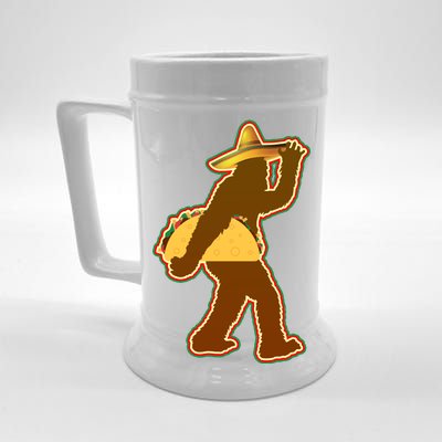 Bigfoot Carrying Taco Cinco de Mayo Beer Stein