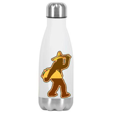 Bigfoot Carrying Taco Cinco de Mayo Stainless Steel Insulated Water Bottle