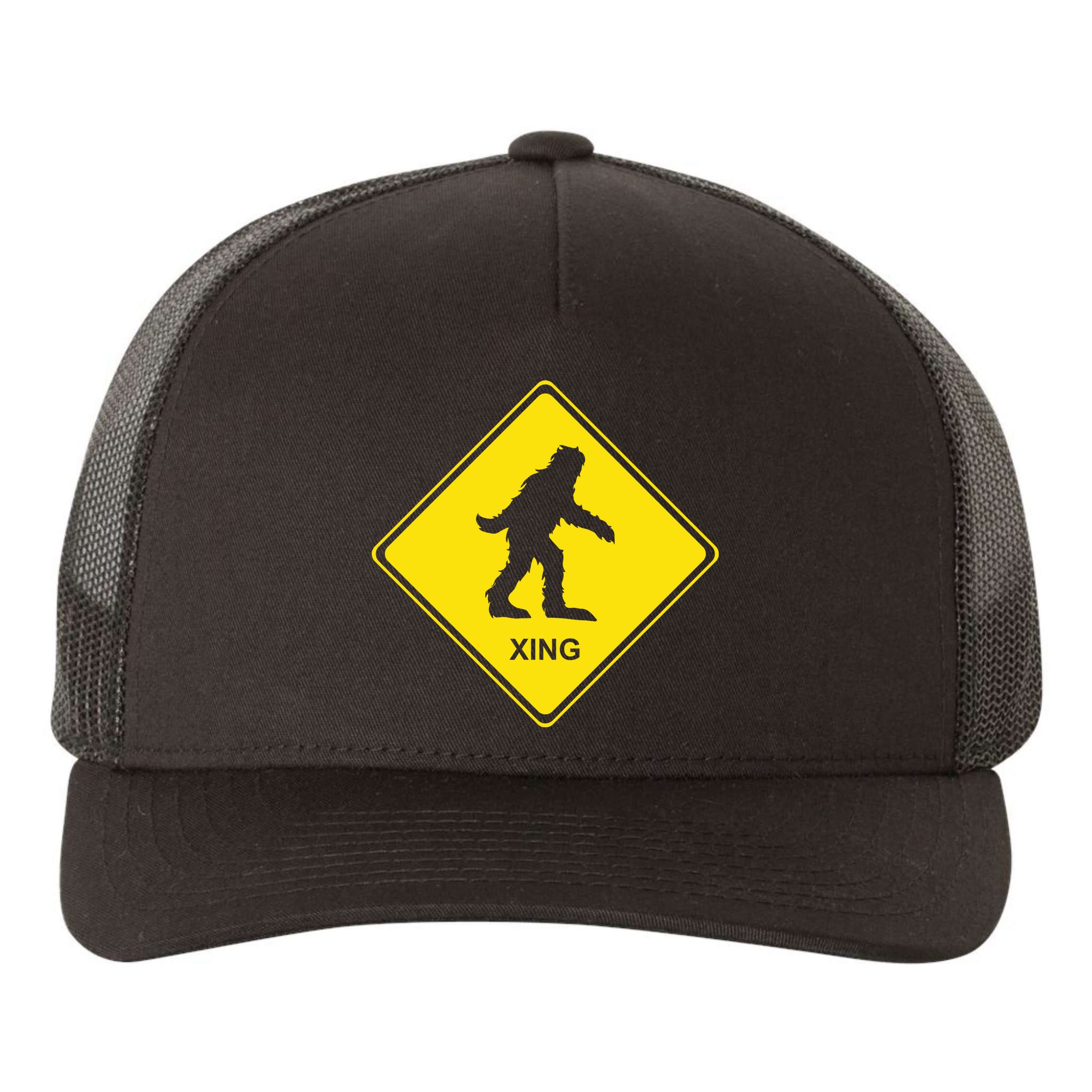 Bigfoot Crossing XING Yupoong Adult 5-Panel Trucker Hat