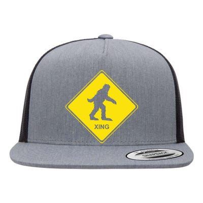 Bigfoot Crossing XING Flat Bill Trucker Hat