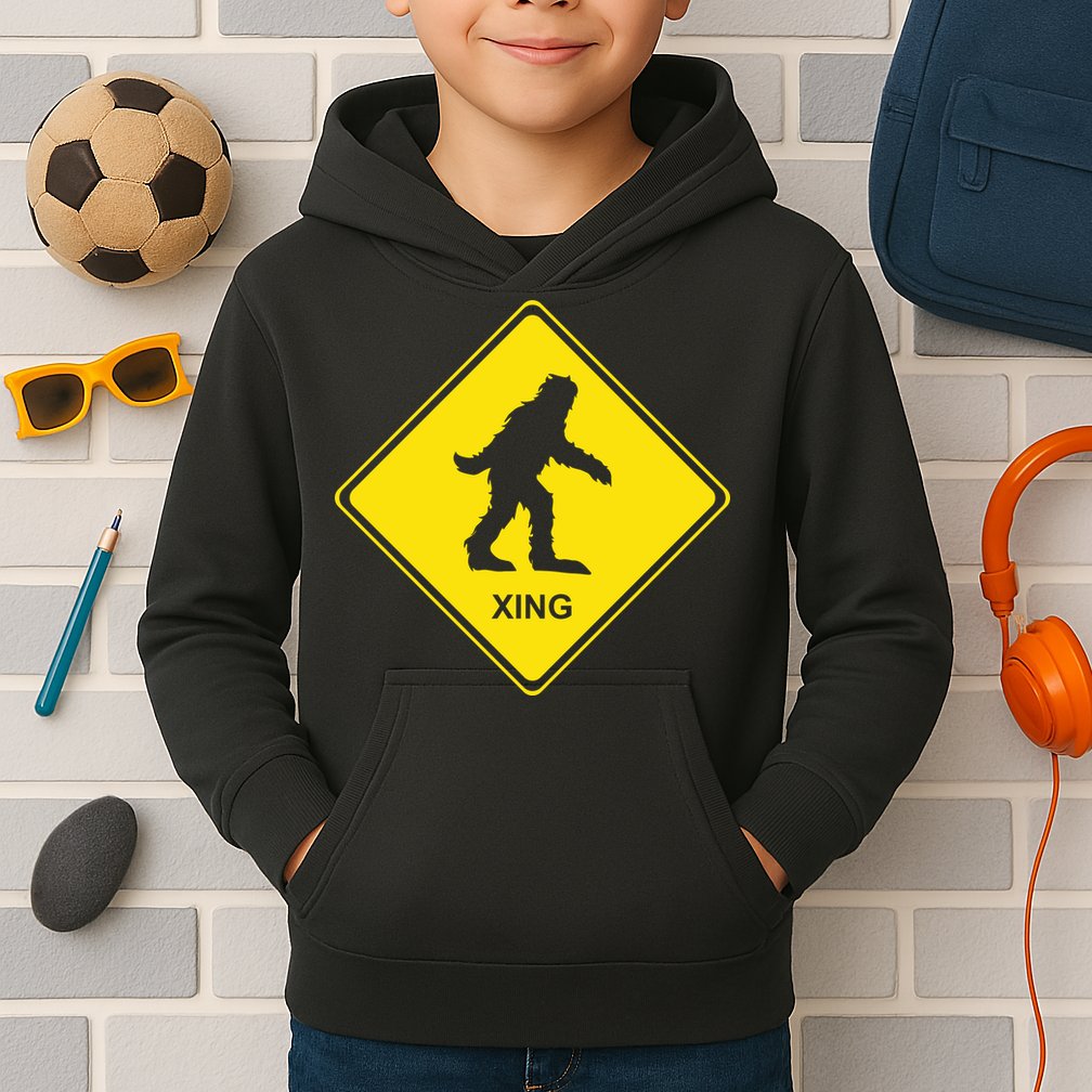 Bigfoot Crossing XING Kids Hoodie