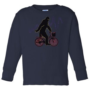 Bigfoot Cycling Toddler Long Sleeve Shirt