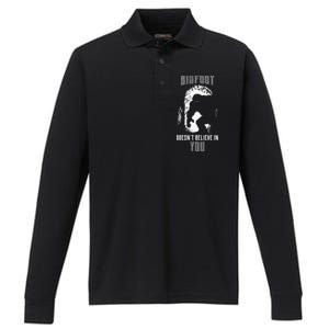 Bigfoot Doesn't Believe In You Performance Long Sleeve Polo