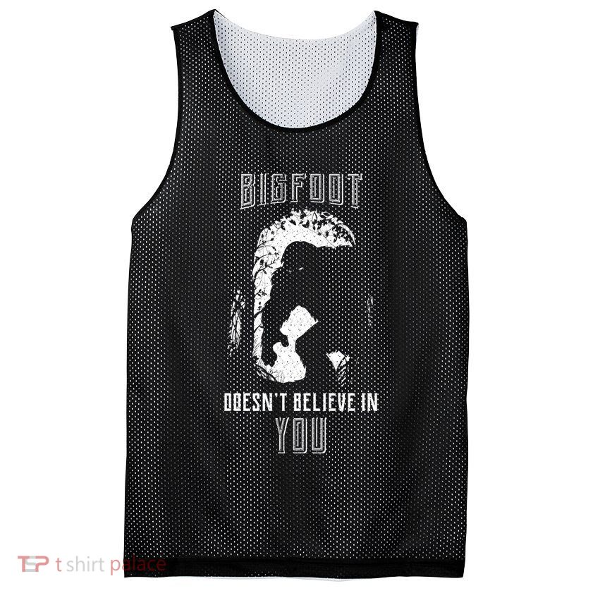 Bigfoot Doesn't Believe In You Mesh Reversible Basketball Jersey Tank
