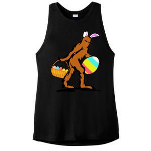 Bigfoot Easter Egg Ladies PosiCharge Tri-Blend Wicking Tank