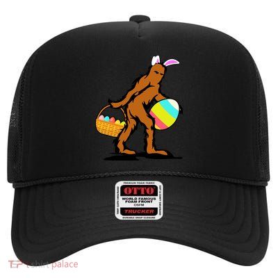 Bigfoot Easter Egg High Crown Mesh Back Trucker Hat
