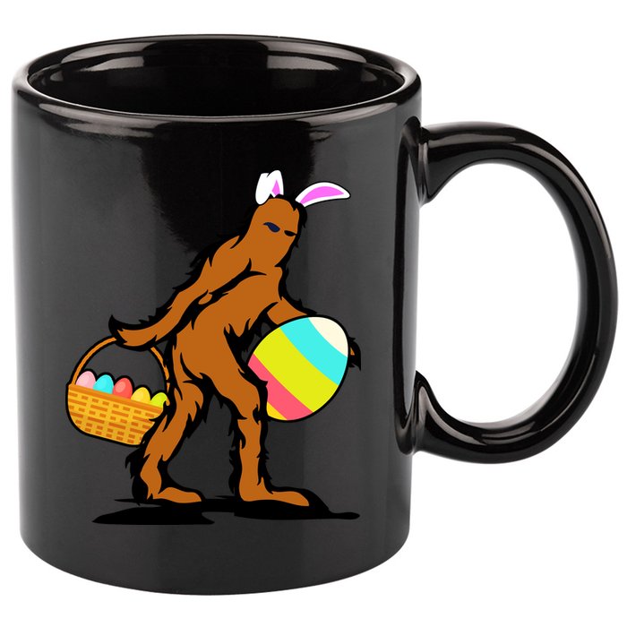 Bigfoot Easter Egg 11oz C Handle Ceramic Mug