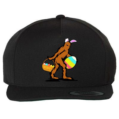 Bigfoot Easter Egg Wool Snapback Cap