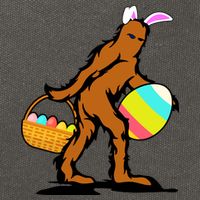 Bigfoot Easter Egg Cotton Canvas Backpack