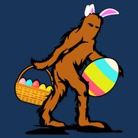 Bigfoot Easter Egg Drawstring Bag