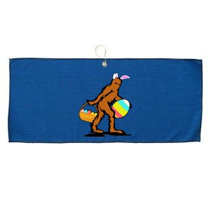 Bigfoot Easter Egg Large Microfiber Waffle Golf Towel