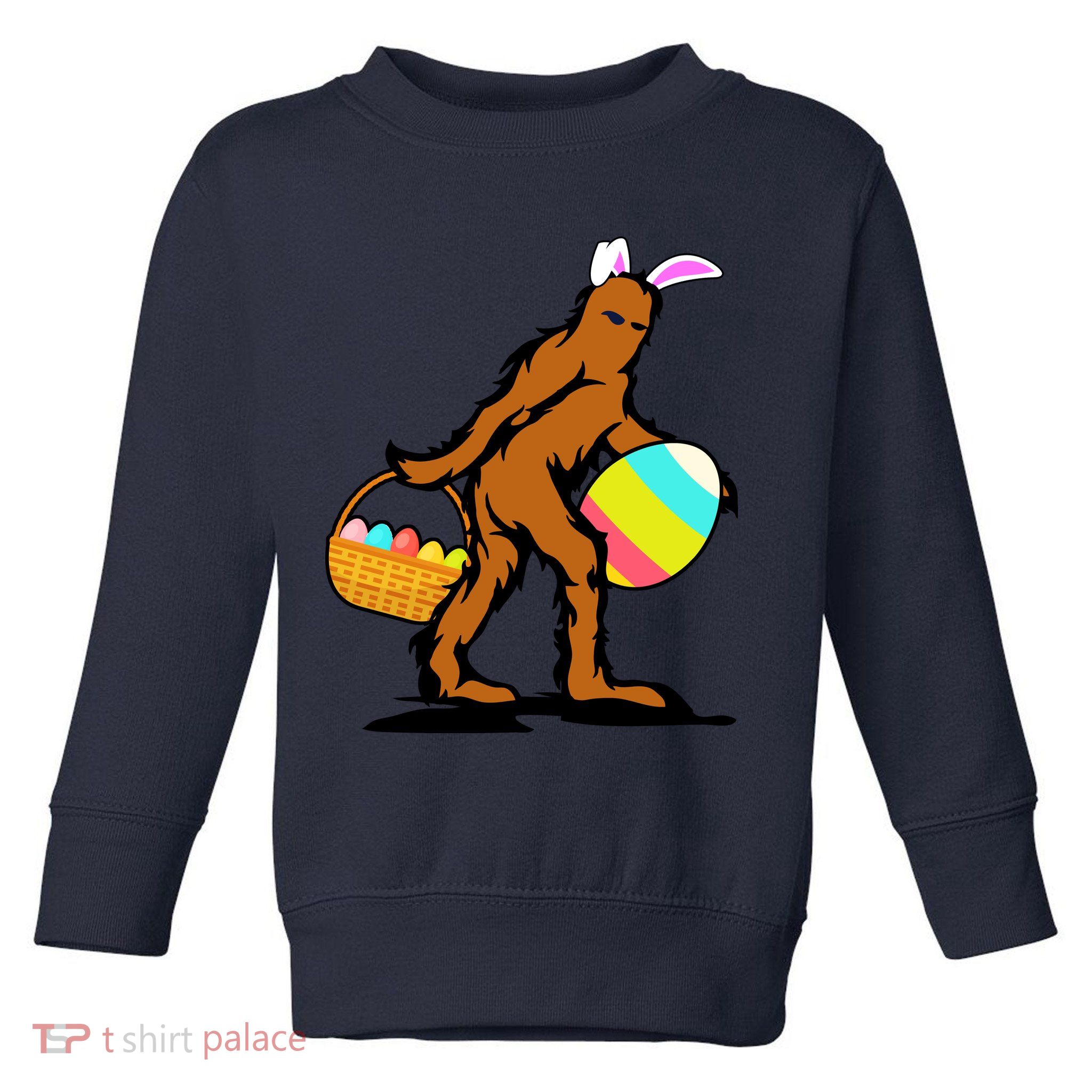 Bigfoot Easter Egg Toddler Sweatshirt