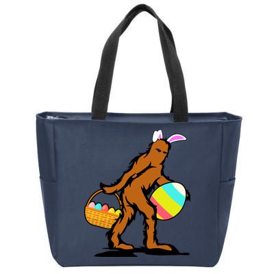 Bigfoot Easter Egg Zip Tote Bag