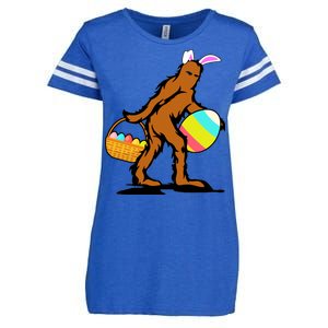 Bigfoot Easter Egg Enza Ladies Jersey Football T-Shirt