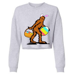 Bigfoot Easter Egg Cropped Pullover Crew