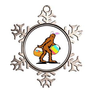 Bigfoot Easter Egg Metallic Star Ornament