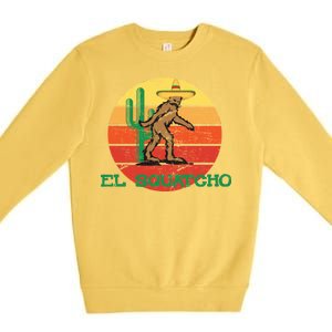 Bigfoot El Squatcho Mexican Sasquatch Premium Crewneck Sweatshirt