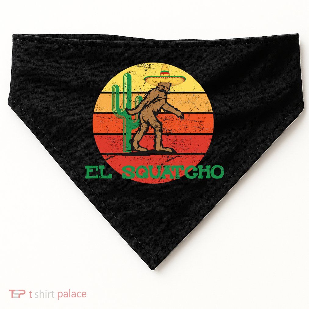 Bigfoot El Squatcho Mexican Sasquatch USA-Made Doggie Bandana