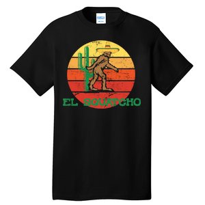 Bigfoot El Squatcho Mexican Sasquatch Tall T-Shirt