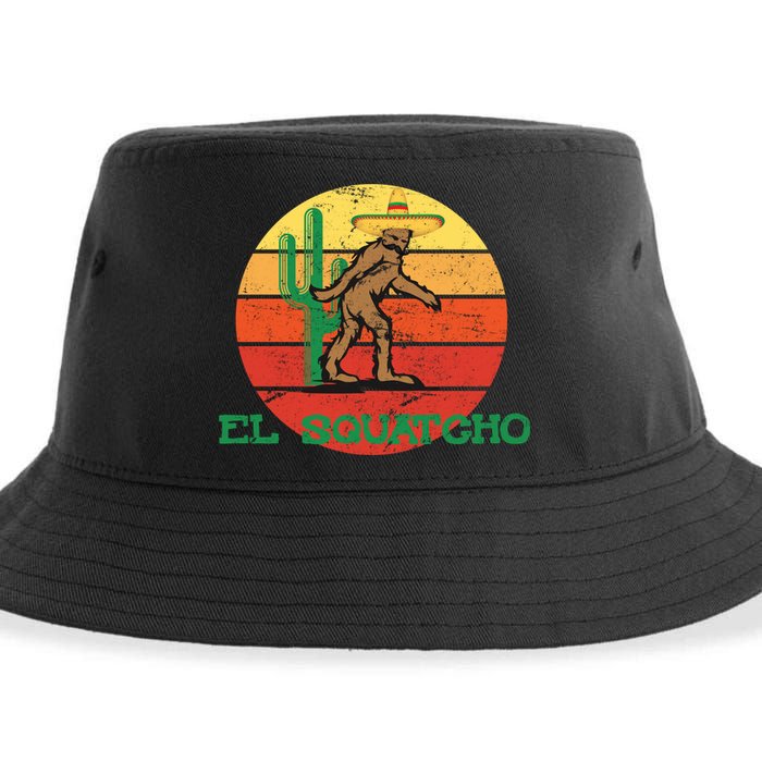 Bigfoot El Squatcho Mexican Sasquatch Sustainable Bucket Hat