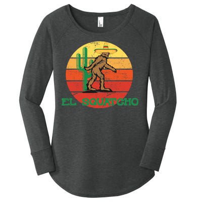 Bigfoot El Squatcho Mexican Sasquatch Women's Perfect Tri Tunic Long Sleeve Shirt