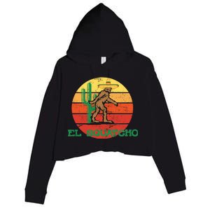 Bigfoot El Squatcho Mexican Sasquatch Crop Fleece Hoodie