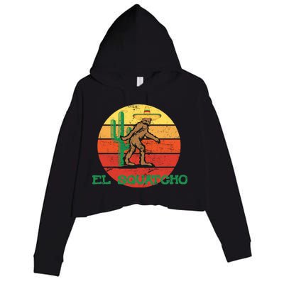 Bigfoot El Squatcho Mexican Sasquatch Crop Fleece Hoodie