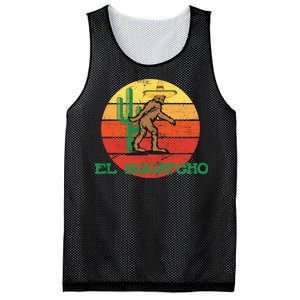 Bigfoot El Squatcho Mexican Sasquatch Mesh Reversible Basketball Jersey Tank