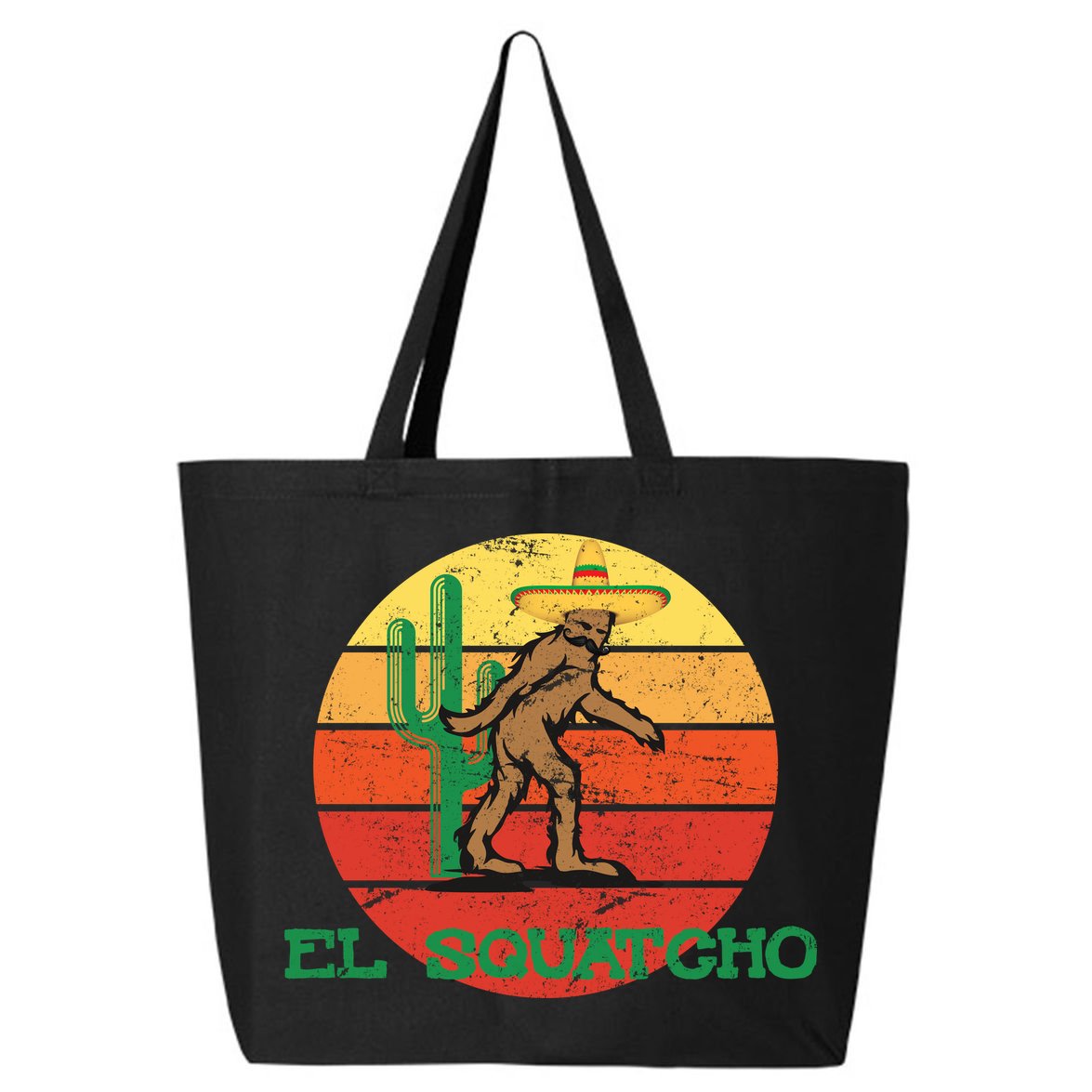 Bigfoot El Squatcho Mexican Sasquatch 25L Jumbo Tote