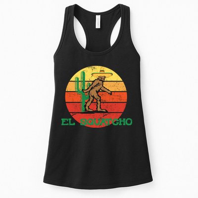 Bigfoot El Squatcho Mexican Sasquatch Womens Tank Top