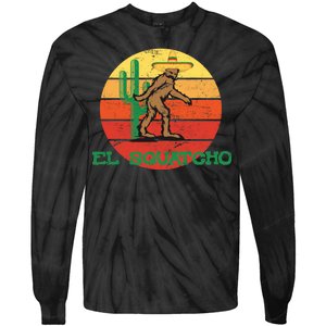 Bigfoot El Squatcho Mexican Sasquatch Tie-Dye Long Sleeve Shirt