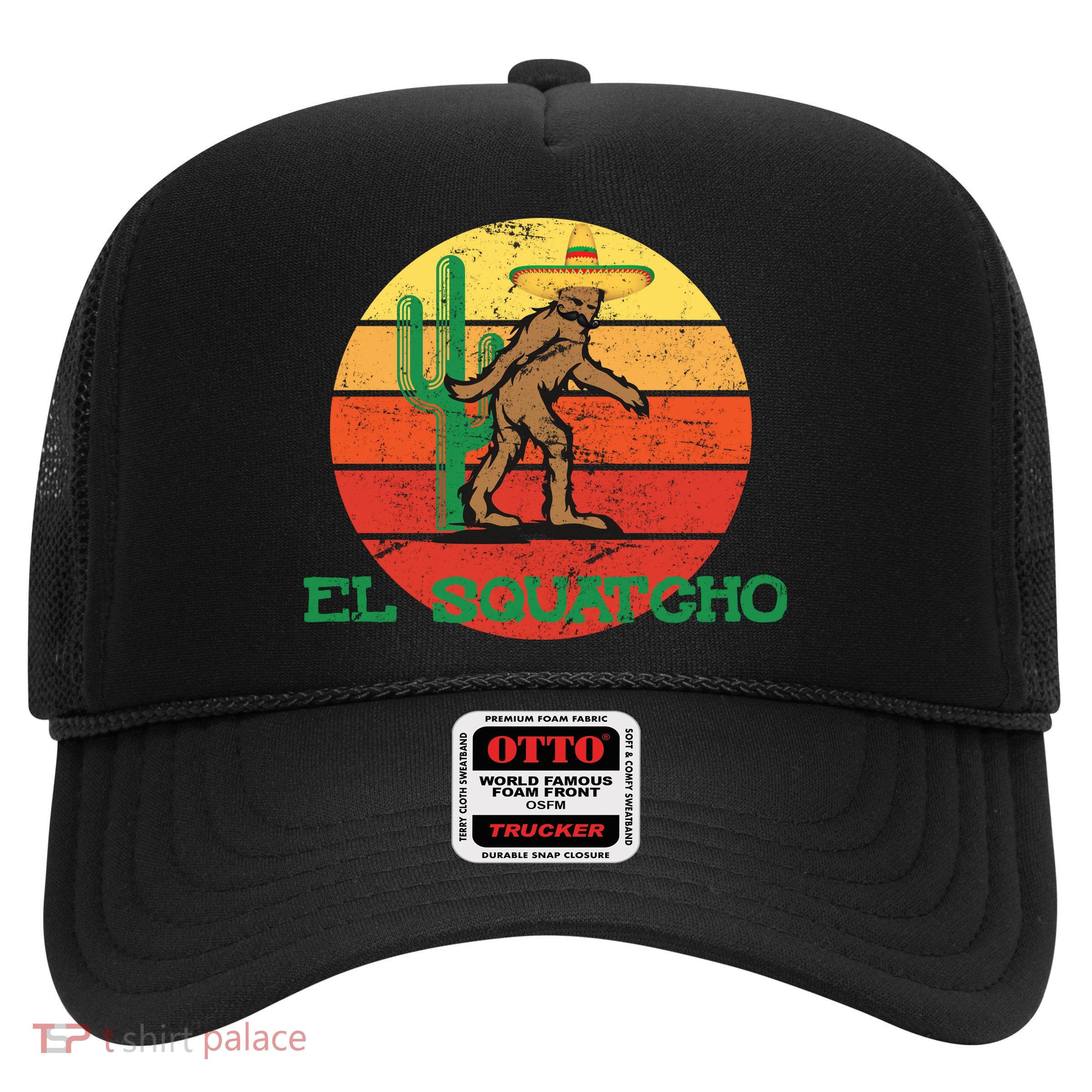 Bigfoot El Squatcho Mexican Sasquatch Trucker Hat