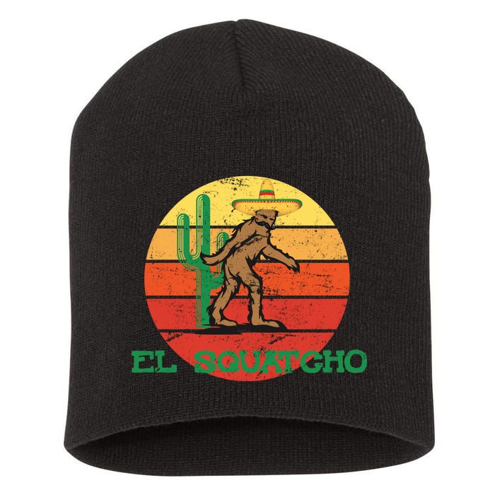 Bigfoot El Squatcho Mexican Sasquatch Short Acrylic Beanie