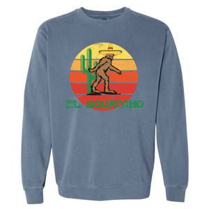 Bigfoot El Squatcho Mexican Sasquatch Garment-Dyed Sweatshirt